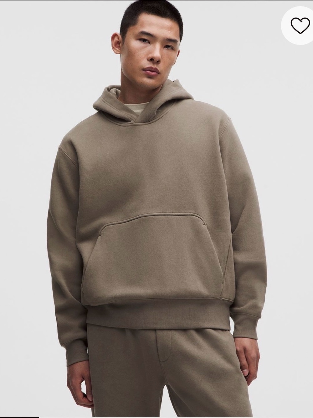 Lululemon Men's Steady State Hooded Sweatshirt Taupe